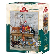 Art Puzzle 260 Parça Renkli Kediler  4271