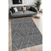 Eliana Home Dijital Baskı Yıkanabilir Kaymaz Taban Salon Halısı Ve Yolluk Rv061-fnl334 Gri