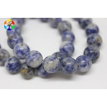 Yasam Tohumu Sodalit Taşı Yarım Dizi 10 MM 18 CM Mor