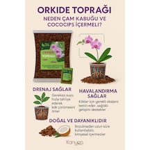 5 Litre Orkide Toprağı - Çam Kabuğu Ve Cococips Karışımlı - Elenmiş Temizlenmiş Iri Parçalı 5 Lt