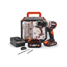 Worw Wx354.1 20Volt/4.0/2.0 Ah  Li-ion Çift Akülü Kömürsüz Profesyonel Darbeli Şarjlı Matkap