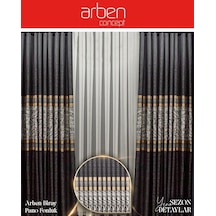 Arben Concept Biray 921 Pano Fon Perde / Ölçünüze Özel Dikim Siyah