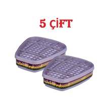 3M 6059 Abek1 Asit,Amonyak Gazı ve Buhar Filtre 5 Çift