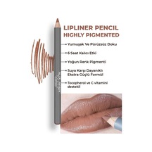 Uzun Süre Kalıcı Dağılma Yapmayan Nemlendirici Dudak Kalemi - Lipliner Pencil 06 Soft Brown Çok Renkli