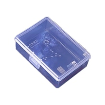 9x6cm Mini Şeffaf Eşya Takı İskambil Saklama Kutusu Organizer Düzenleyici Klipsli Kapaklı Kutu Diğer