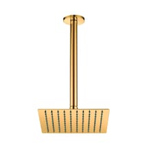 Gpd Ankastre Duş Başlığı Kare Slim Metal 20x20 Cm Altın Ads17-a