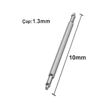 Koodmax 50 Adet Paslanmaz Çelik Yaylı Kol Saati Kordon Pimi Susta - 1.3mm 10mm