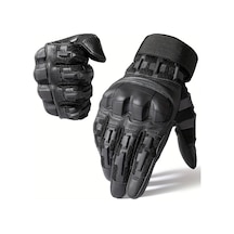 Fochsia Meromibe Erkek Dokunmatik Ekranlı Tam Parmaklı Eldiven Siyah Nüksafety Bileklik