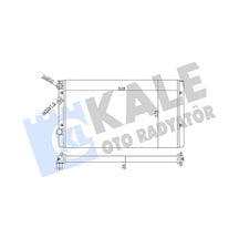 Kale 356310 Motor Su Radyatörü - Vw Polo 1995-1999 1.4 Manuel Şanz. 1h0121253be - 1h0121253bj - 6n0121253ah