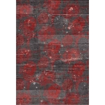 Çam Halı Gloria Td186 Kırmızı Modern Desen Dokuma Saçaklı Kilim