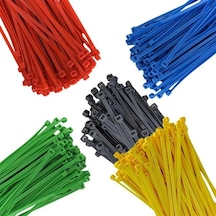 Powermaster Renkli Kablo Bağı 500 Adet 100x2.5mm Kavanozlu
