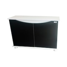 Kanki Pet 100 Cm Mdf Kp1000125sy Flex Siyah Kapaklı Akvaryum Sehpası 100x31x69 Cm