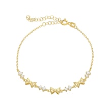 Fiyonk Bileklik 718533 Gold Gümüş