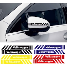 Volkswagen Cc Yan Dikiz Aynası Şerit Sticker Araca Özel