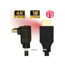 Hdmi 2.0 4k Ultra Hd 60 Hz L Tipi Ses Ve Görüntü Aktarım Kablosu