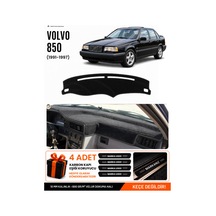 Volvo 850 1991-1997 Uyumlu Torpido Koruma, Torpido Örtüsü, Torpido Kılıfı - Siyah - Vo007