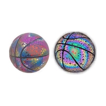 Relaxed Yansıtıcı Basketbol Topu Parlak Renkli Higroskopik No. 7 Yetişkin Topu-kırmızı