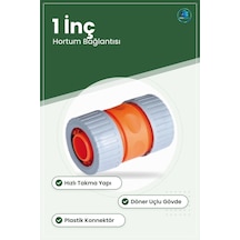 Hortum Bağlantısı 1" Lüks Hızlı Eki Bahçe Sulama Aparatı Güvenli 1 İnç
