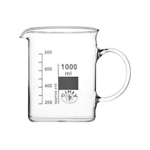 Simax Kulplu Cam Beher 1000 ML Kısa Form Isıya Dayanıklı Beaker