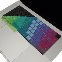 Macbook M1-m2-m3 Air Pro Klavye Koruyucu Uk-eu İngilizce Touchıd'li A2681 A3113 A2941 A3114 A2442 A2779 A2992 A2918 A