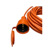 Seyyar Uzatma Kablosu - 3x1.5mm² Kalın Kablo Kesiti, Ip44 Su Ve Toz Korumalı Bylion Dış Mekan Uzatma Kablosu, Yüksek Görünürlüklü Turuncu 10m / 20m Seçenekli 20 Metre
