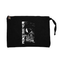 Three Days Grace Pierce The Veil Siyah Clutch Astarlı Cüzdan / El Çantası