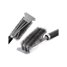 Mangal Izgara Barbekü Temizleme Fırçası Kazıyıcı - 41 Cm, Dayanıklı Sap, 360 Temizlik