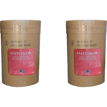 2 Adet Gemaş Fastchlor 50 Kg 100 Kg %56 Aktif Toz Klor Stabiliz