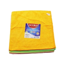 15 Adet Acord Kod-536 Dökme 40x40cm Renkli Mikrofiber Temizlik Bezi Ekstra Emici Tüm Yüzeyler İçin Bx40 000 Açık Krem