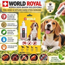 World Royal Köpek Derisi Bakım Solüsyonu, Tüm Köpek Cinsleri İçin, Kolay Uygulama