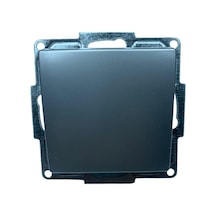 Günsan Visage Ambiance Gümüş Tekli Anahtar Çerçevesiz