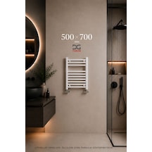 500X700 Beyaz Havlupan 10 Borulu Banyo Havlupanı