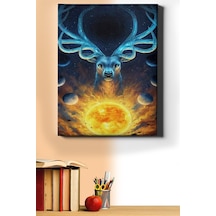 Webstyle Sayılarla Boyama Seti Kasnaklı Mistik Evren Ve Geyik 40 X 50 Cm