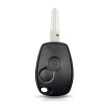 Autohan Keys 2 Düğmeli Kumanda Anahtarı Kabı, Siyah, Plastik, Kangoo Clio Trafic Modelleri İçin Anahtar Muhafazası