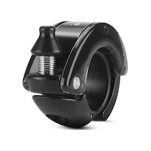 Fortunelane Alüminyum-plastik Bisiklet Zili, 90-100db Ses, 22.2mm Direksiyon Uyumlu, Gizli Konfigürasyon, Siyah-saydam