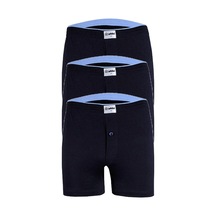 3'Lü Paket Erkek Havlu Bel Düz Boxer 001