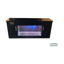 Kanki Pet KP160TVHGL01 Led Dizayn Akvaryum Tv Ünitesi Siyah