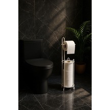 Magic ObjectsAyaklı Yedekli Tuvalet Kağıdı Askısı Beyaz