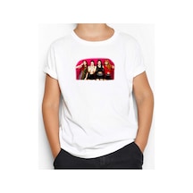 Zepplin Giyim Blackpink Grup Beyaz Çocuk Tişört Beyaz