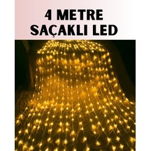 Ers 4 Metre Icicle Şelale Led Yılbaşı Perde Işık Sıcak Ambiyans