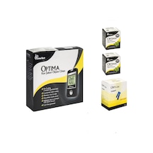 Optima Şeker Ölçüm Cihazı + 100 Strip + 100 Lanset