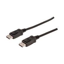 Displayport Dp Bağlantı Kablosu, Dp Erkek - Dp Erkek, 10 Metre, Kilit Mekanizmalı, Dp, 1.2 Uyumlu, Ul, Siyah Renk-19316