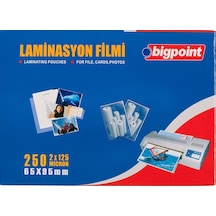 Bigpoint Laminasyon Filmi 65X95Mm 125 Mikron 100'Lü Kutu
