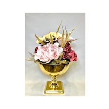 Altın Gondol Pembe Çiçek Aranjman