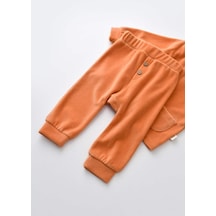 BabyCosy Kapüşonlu Kadife Pantolon Ve Uzun Kollu Gömlek Takım 001