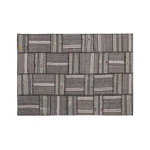 El Dokuması Patchwork Vintage Yün-pamuk Çizgili Halı 1287 160 X 230 Cm Çok Renkli