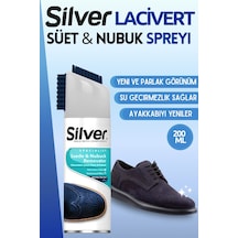 Silver Süet ve Nubuk Yenileyici Sprey Boya Su İtici Etkili Lacivert 200ML Beyaz