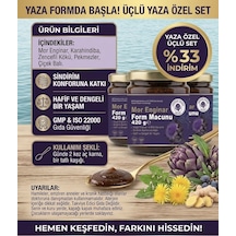 3 X 420 Gr Mor Enginar Form Macunu - Karahindiba & Zencefilli Doğal Bitki Karışımı 1200 G