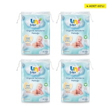Uni Baby Bebek Temizleme Pamuğu 60'lı X 4 Adet