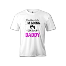 Can'T Keep Calm - Pink Daddy Beyaz Erkek Tshirt